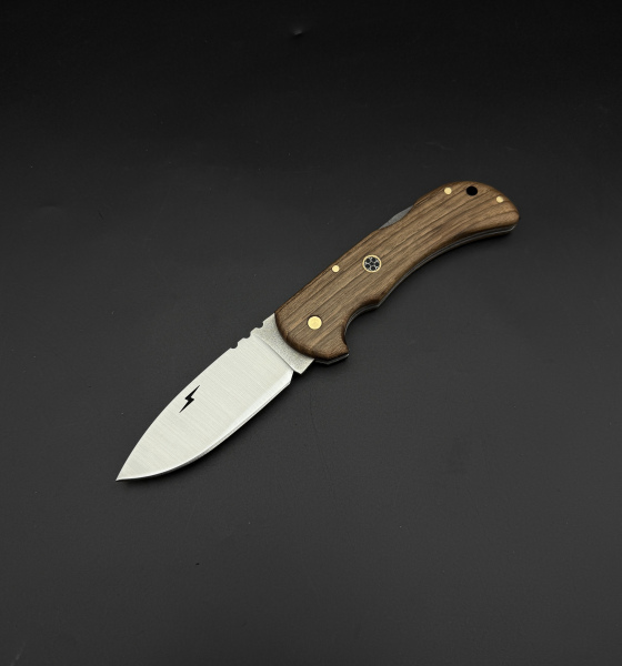 ceviz ağacı kabze 41 16 Çelik sırttan kilitlemeli Şimşek model bushcraft çakı