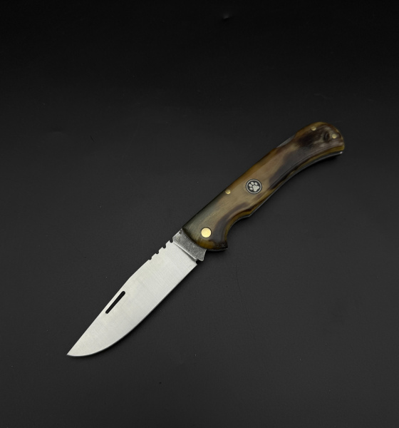 koç boynuzu kabze 4116 çelik sırttan kilitlemeli çakı